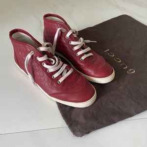 Gucci red sneakers